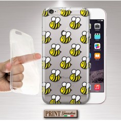 Cover - 'BUMBLE BEES trasp' API CARINO TRASPARENTE GIALLO DELICATO SAMSUNG