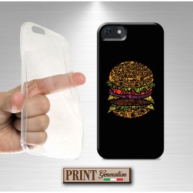 Cover - 'burger elements solid' cibo dark ghiottoni SAMSUNG