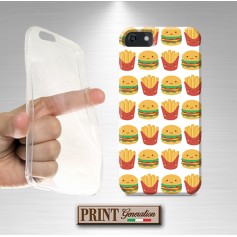 Cover - 'BURGERS AND FRIES cute pattern' CARINO PATATINE BURGER CUTE SAMSUNG