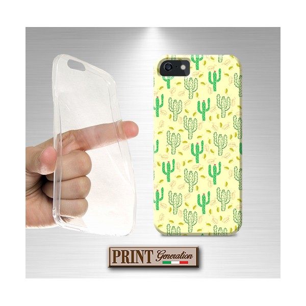 Cover - 'CACTUS pattern' piante cactus stampa giallo carino donna SAMSUNG