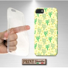 Cover - 'CACTUS pattern' piante cactus stampa giallo carino donna SAMSUNG