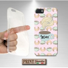 Cover - 'CAFFE CORNETTO' relax caffe cornetto carino rosa donna HUAWEI