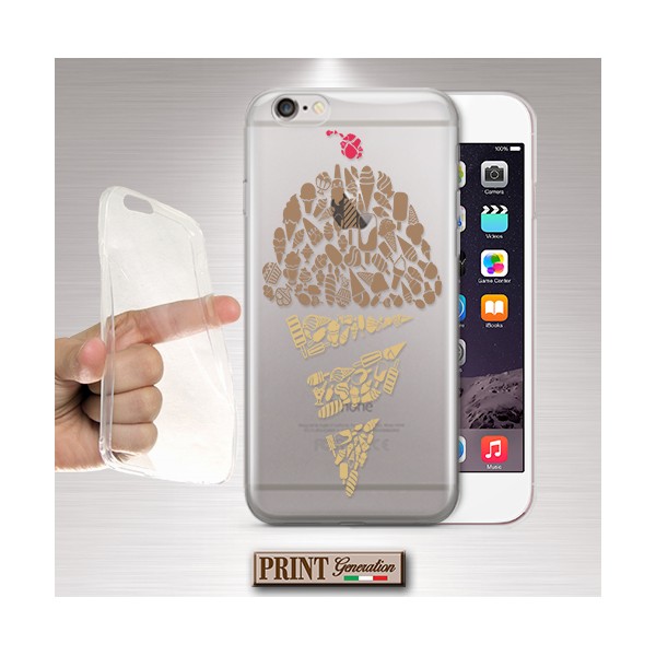 Cover - 'CHOCOLATE ICE CREAM elements trasp' gelato dolci cioccolato carino trasparente SAMSUNG