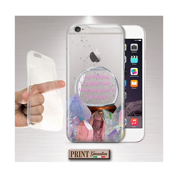 Cover - 'CRYSTALL BALL' AUDACE SASSY SARCASMO FRASI TRASPARENTE MAGICO SAMSUNG