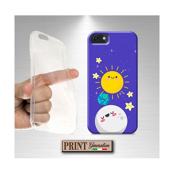 Cover - 'CUTE mini solar system' luna sole galassia carino colorito SAMSUNG