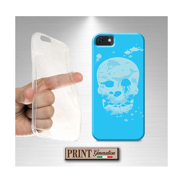 Cover - 'DEAD SEA' oceano azurro teschio pesci mare pirati dark HUAWEI