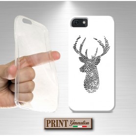 Cover - 'DEER print SOLID' cervo animali minimalista elegante SAMSUNG