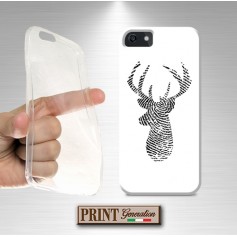 Cover - 'DEER print SOLID' cervo animali minimalista elegante SAMSUNG