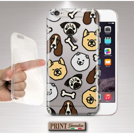 Cover - 'DOGGIES pattern' CANE cuccioli carini trasparente SAMSUNG