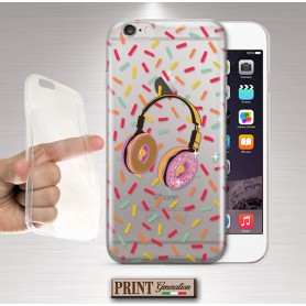 Cover - 'DONUT earphones' ciambelle cuffie carino DOLCI trasparente CONFETTI SAMSUNG