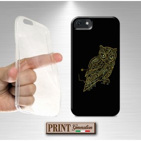 Cover - 'electric owl' elettrico gufo circuiti conessioni geek nerd IPHONE