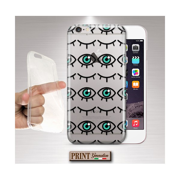 Cover - 'eyes' minimalista occhi trasparente carino aesthetic SAMSUNG