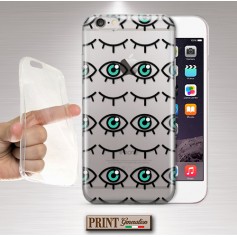 Cover - 'eyes' minimalista occhi trasparente carino aesthetic SAMSUNG