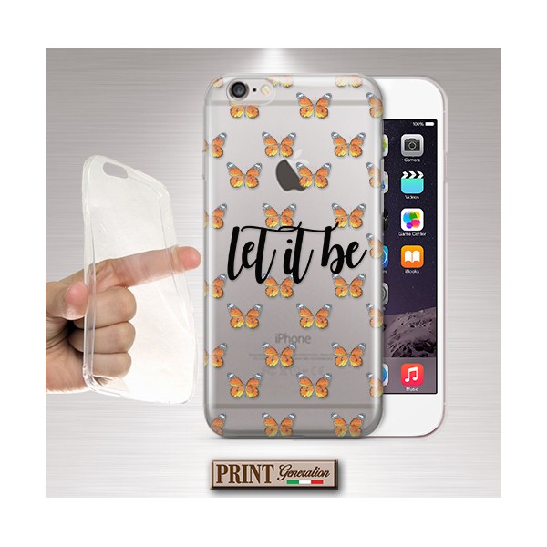 Cover - 'FARFALLE let it be' trasparente frasi farfalle delicato carino donna SAMSUNG