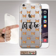 Cover - 'FARFALLE let it be' trasparente frasi farfalle delicato carino donna SAMSUNG