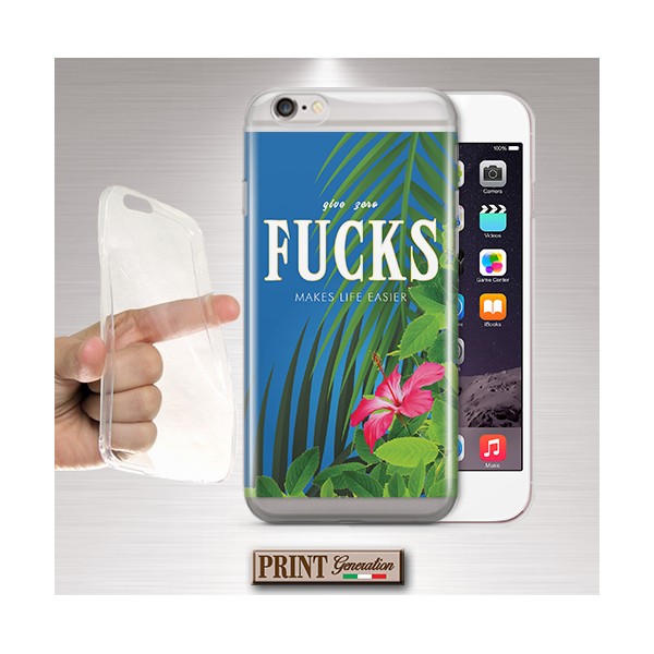 Cover - 'fiji parody full label' frasi divertenti carino tumblr aesthetic TRASPARENTE acqua piante tropicale fiore SAMSUNG