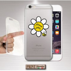 Cover - 'FLOWER CHILD trasp' FIORI DAISY TUMBLR TRASPARENTE API CARINO IPHONE