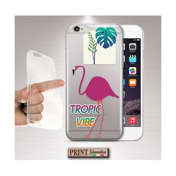 Cover - 'aesthetic tropical vibe flamingo' estate TRASPARENTE uccello colori SAMSUNG