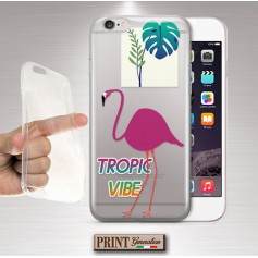 Cover - 'aesthetic tropical vibe flamingo' estate TRASPARENTE uccello colori SAMSUNG