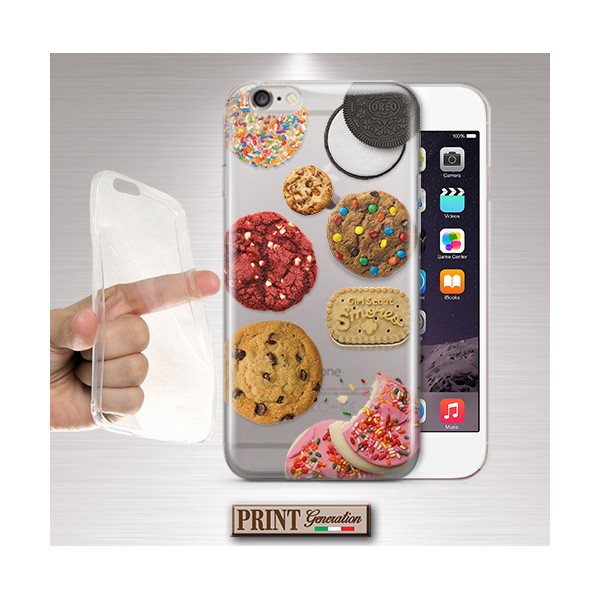 Cover - 'cookies close up' TRASPARENTE biscotti dolci colori confetti carino divertente SAMSUNG