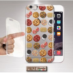 Cover - 'Cookies pattern' TRASPARENTE biscotti confetti dolci OREO red velvet SAMSUNG