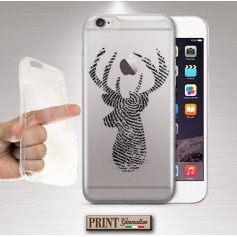 Cover - 'deer print' TRASPARENTE impronta cervo animali della foresta patronus SAMSUNG