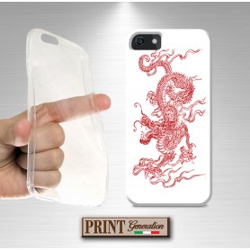 Cover - 'DRAGON white' drago cinese orientale fantasia mistica aesthetic SAMSUNG