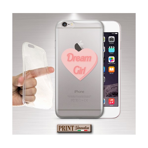 Cover - 'dream girl' cuore dolci carino ragazza TRASPARENTE aesthetic SAMSUNG