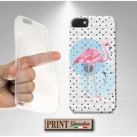 Cover - 'FLAMINGO ACQUERELLE' fiamingo efetto acquerelle carino delicato donna uccello SAMSUNG