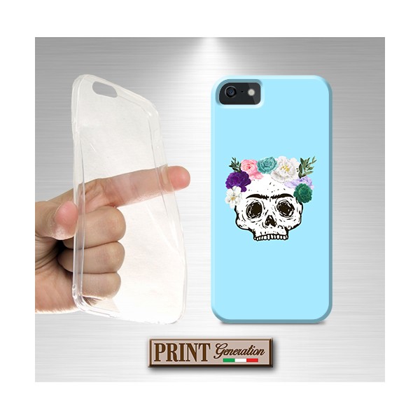 Cover - 'FRIDA SKULL' FIORI TESCHIO FRIDA KAHLO CARINO COLORITO catrina SAMSUNG