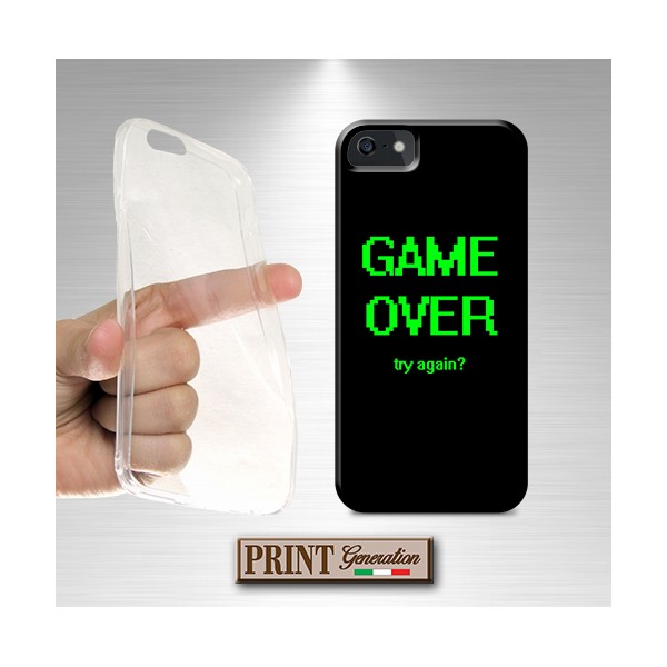 Cover - 'GAME OVER' videogiochi pixel frasi retro vintage 90s gamer SAMSUNG