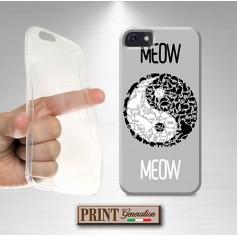 Cover - 'gattini yinyang' gatto carini yin yang grigio SAMSUNG