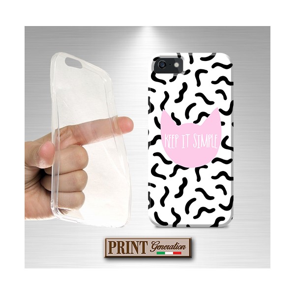 Cover - 'GATTINO keep it simple' gatto carino frasi donna minimalista SAMSUNG