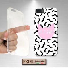 Cover - 'GATTINO keep it simple' gatto carino frasi donna minimalista SAMSUNG