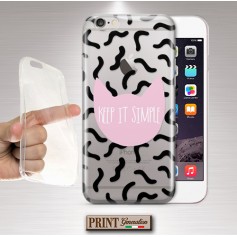 Cover - 'GATTINO keep it simple trasparente' gatto minimalista frasi carino IPHONE