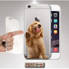 Cover - 'GOLDEN RETRIEVER puppy trasp' CUCCIOLO CARINO CANE TRASPARENTE animali domestici divertente SAMSUNG