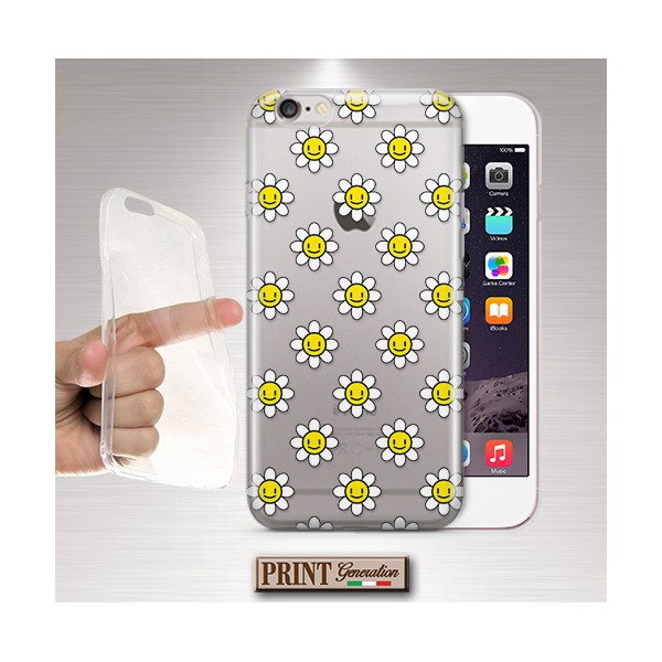 Cover - 'HAPPY DAISIES trasp' FIORI TRASPARENTE TUMBLR CARINO MARGHERITE GIALLO aesthetic SAMSUNG