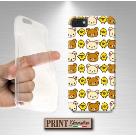 Cover - 'RILAKKUMA' personaggio fumetto carino giapponese orsetto orso pulcino SAMSUNG