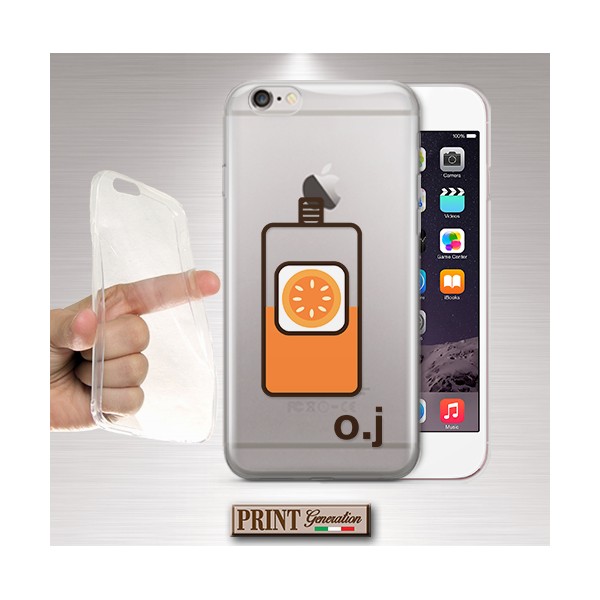 Cover - 'ORANGE JUICE' spremuta di arancia carino trasparente minimalista IPHONE