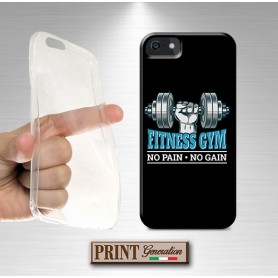 Cover - 'NO PAIN NO GAIN blue' palestra fitness pesi SAMSUNG