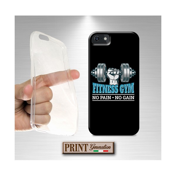 Cover - 'NO PAIN NO GAIN blue' palestra fitness pesi SAMSUNG