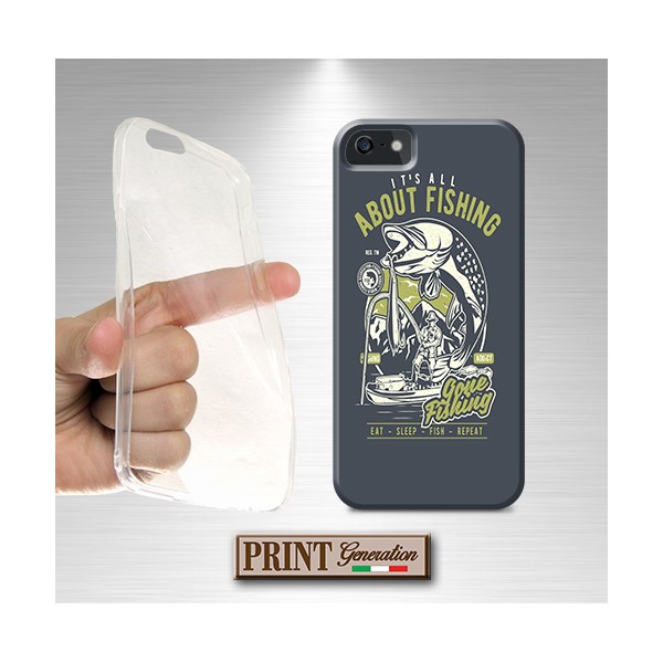 Cover - 'ts gone fishing' SPORT PESCA PESCI EFFETTO POSTER LETTERING GRIGIO SAMSUNG