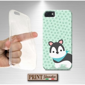 Cover - 'GOOD BOI HUSKY' cucciolo husky carino colori pastello cane SAMSUNG