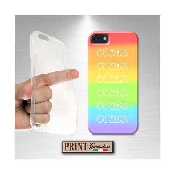 Cover - 'SUGAR SUGAR tie dye rainbow' ARCOBALENO CARINO COLORI musica 70S HIPPIE SAMSUNG