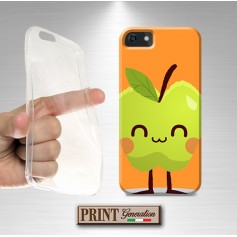 Cover - 'GREEN APPLE SOLID' mela verde colori frutta carino SAMSUNG