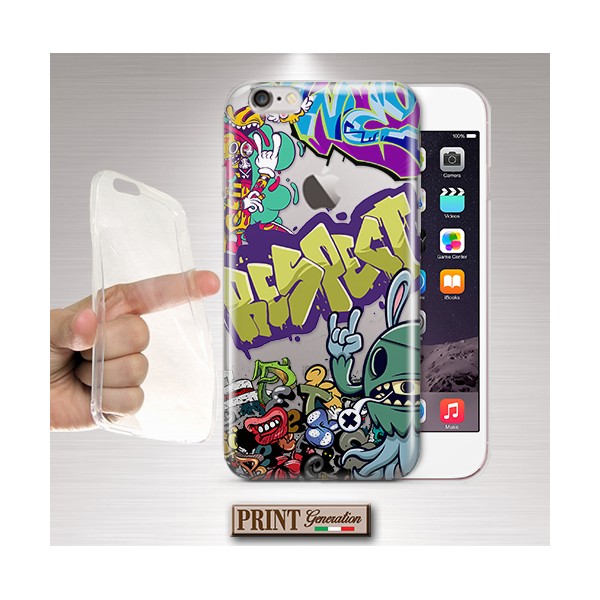 Cover - 'GRAFFITI street art TRASPARENTE' COLORI hip hop urbano SAMSUNG