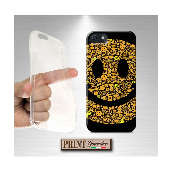 Cover - 'HAPPY FACE DETAILS' smiley elementi dark carino emoji SAMSUNG