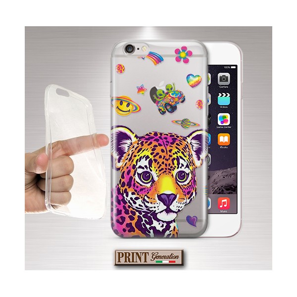 Cover - 'LISA FRANK STICKERS' TRASPARENTE colori 90s nostalgia SAMSUNG