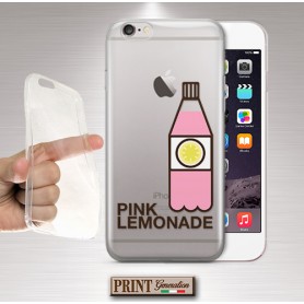 Cover - 'PINK LEMONADE' limonata rosa carino TRASPARENTE minimalista HUAWEI