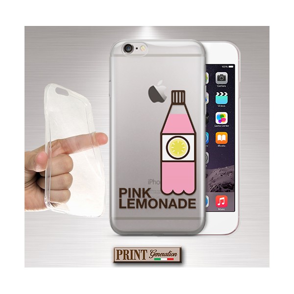 Cover - 'PINK LEMONADE' limonata rosa carino TRASPARENTE minimalista ASUS ZENFONE